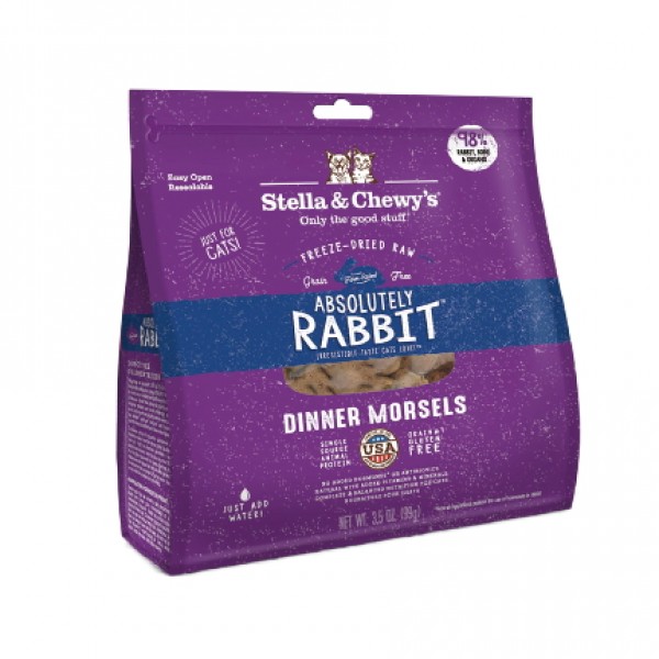 Stella & Chewy's Freeze Dried Rabbit Dinner Morsels for Cat 8oz