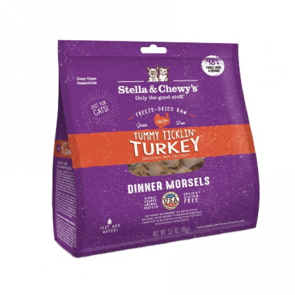 Stella & Chewy's Freeze Dried Turkey Dinner Morsels for Cat18oz