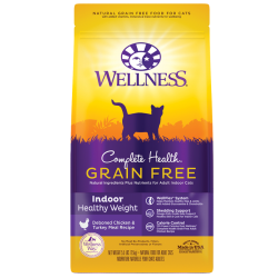 Wellness Complete Health Grain Free Healthy Weight Chicken for Indoor Cat 5.5lb
