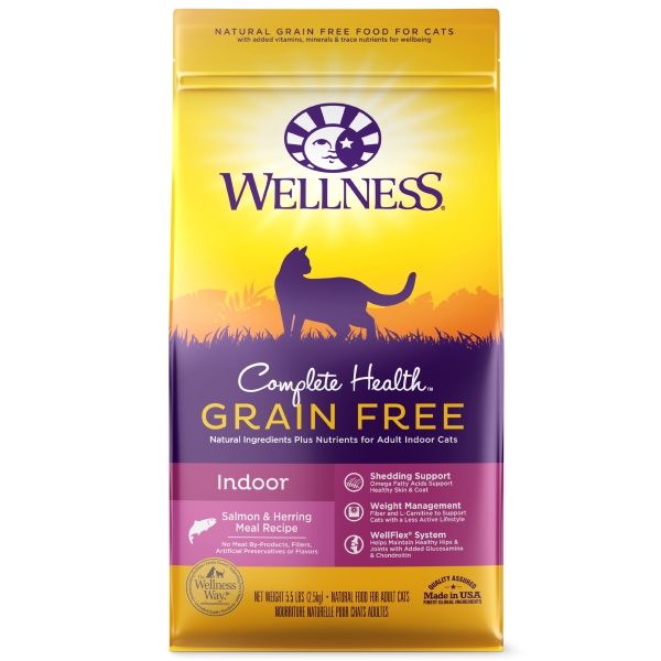 Wellness Complete Health Grain Free Salmon & Herring for Indoor Cat11.5lb