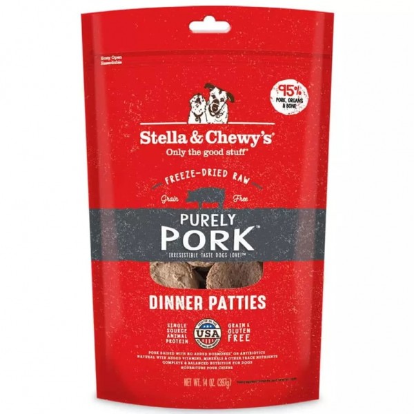 Stella & Chewy's Freeze Dried Purely Pork Dinner Patties14oz