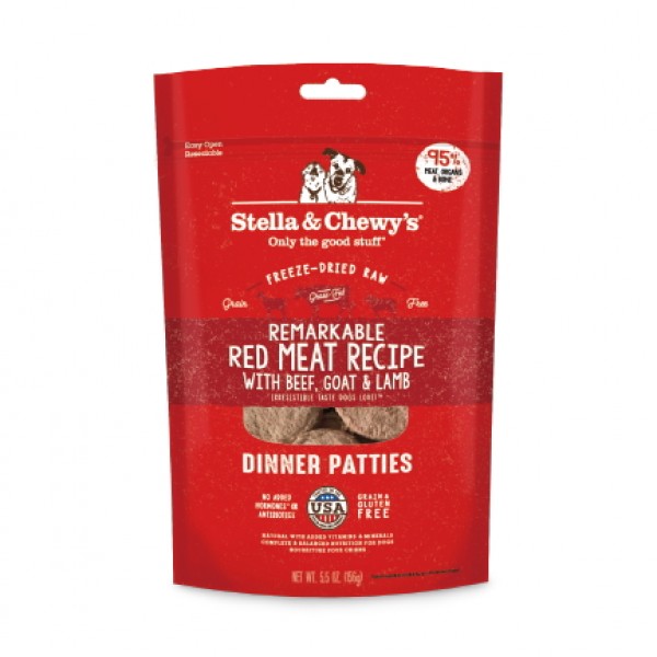 Stella & Chewy's Freeze Dried Remarkable Red Meat Dinner Patties 5.5oz
